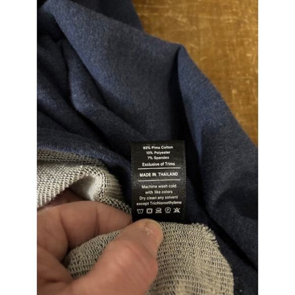 Public Rec Mens XL Weekend Half Zip Pullover Navy Blue Sweater French Terry - Picture 4 of 7